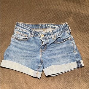 GAP Light Blue Denim Cuffed Kids Shorts